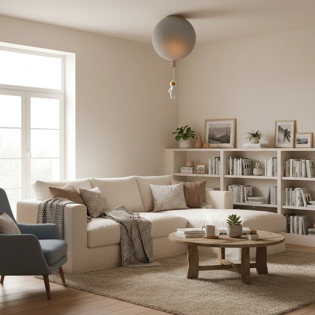 Porseleinen inbouw lifestyle-scène
