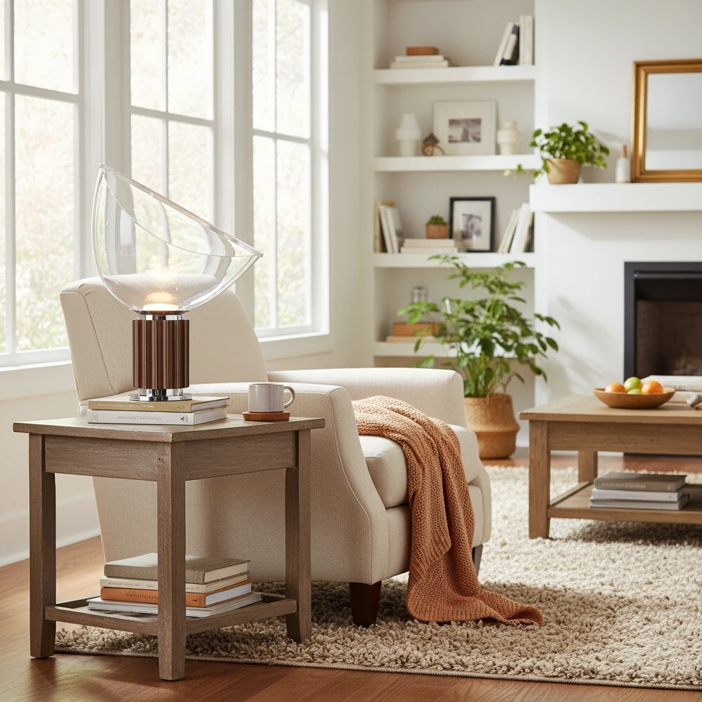 Porcelain flush mount lifestyle scene