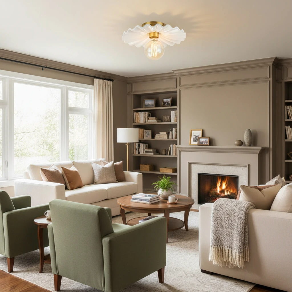 Porseleinen inbouw lifestyle-scène
