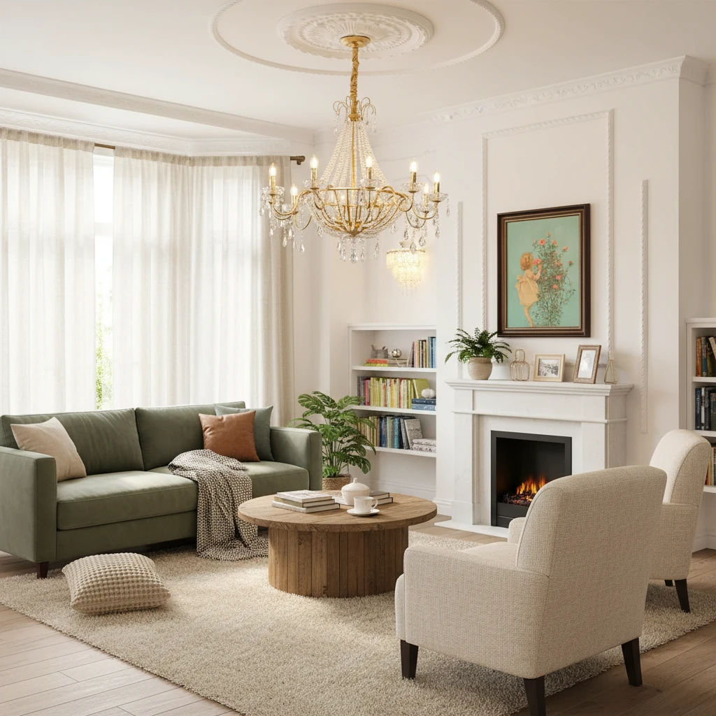 Porseleinen inbouw lifestyle-scène