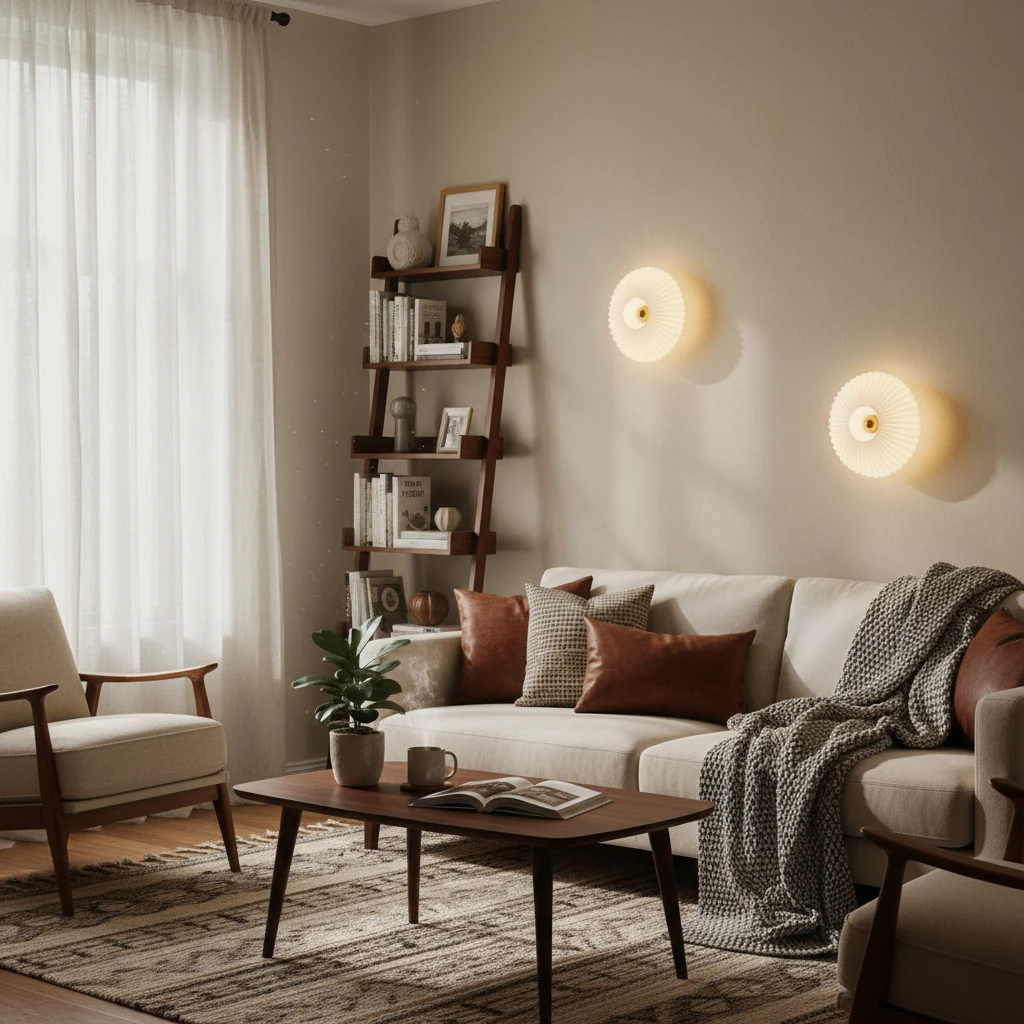 Escena de estilo de vida con montaje empotrado de porcelana