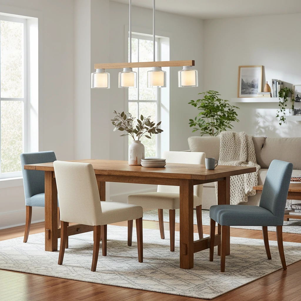 Porcelain flush mount lifestyle scene