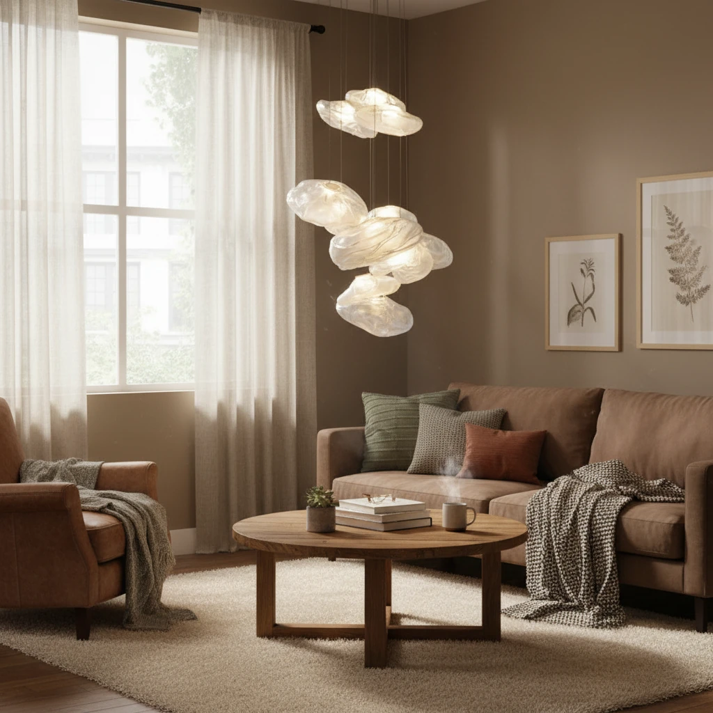 Escena de estilo de vida con montaje empotrado de porcelana