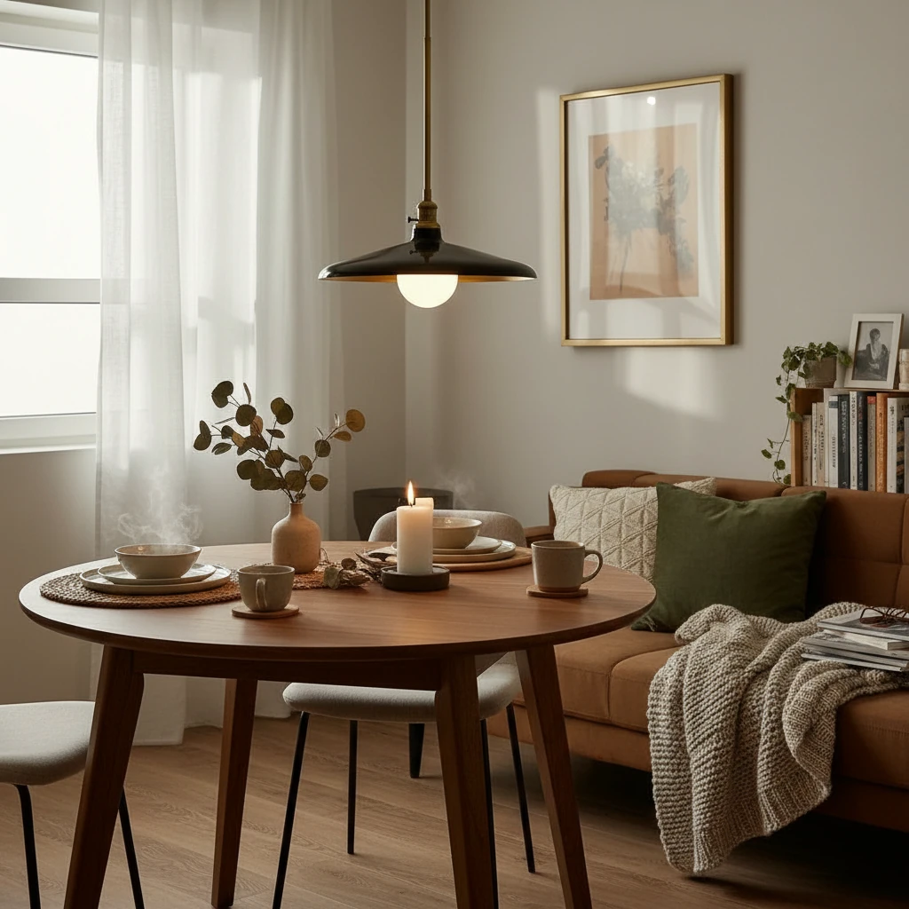 Porcelain flush mount lifestyle scene