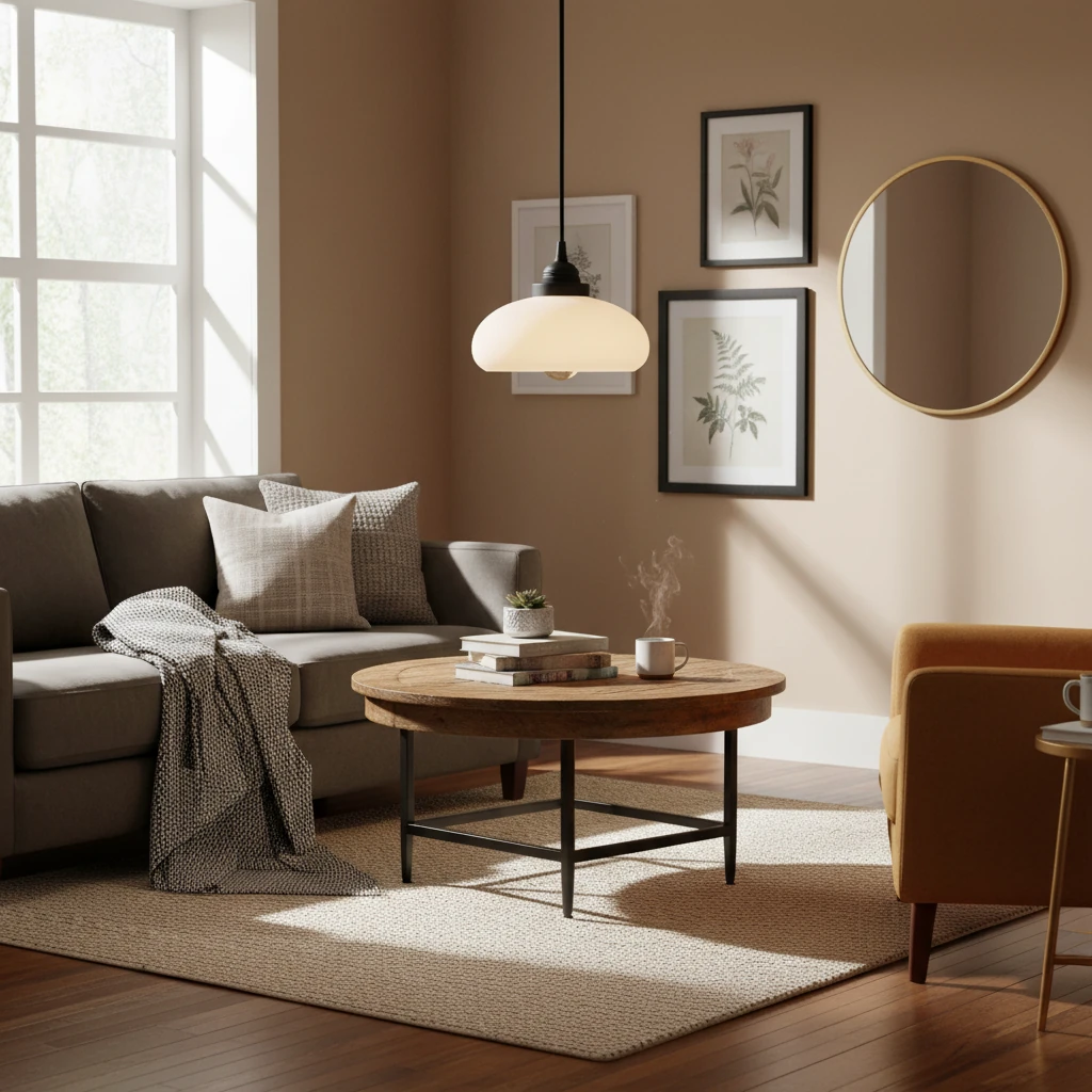 Porcelain flush mount lifestyle scene