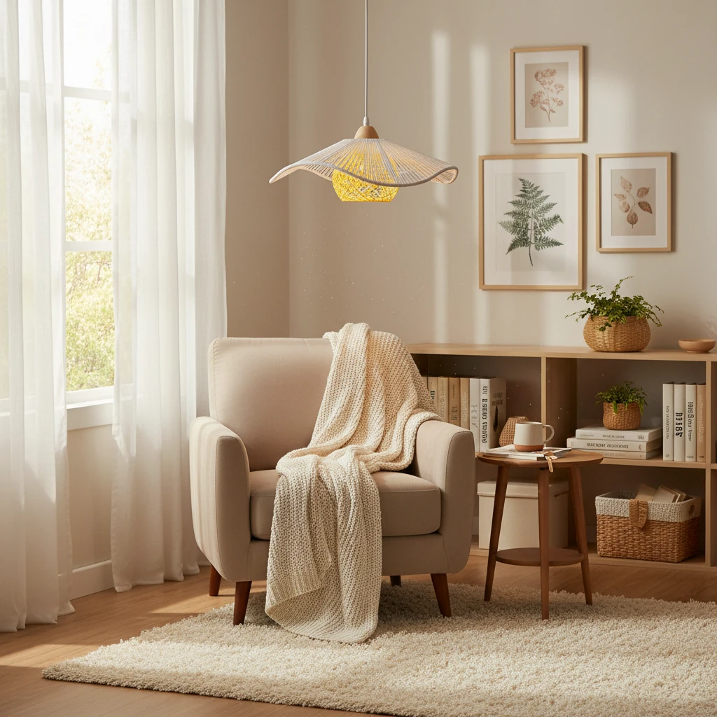 Porcelain flush mount lifestyle scene