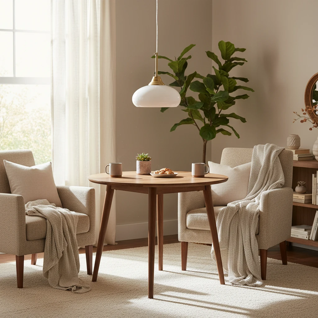 Scène de style de vie avec montage encastré en porcelaine