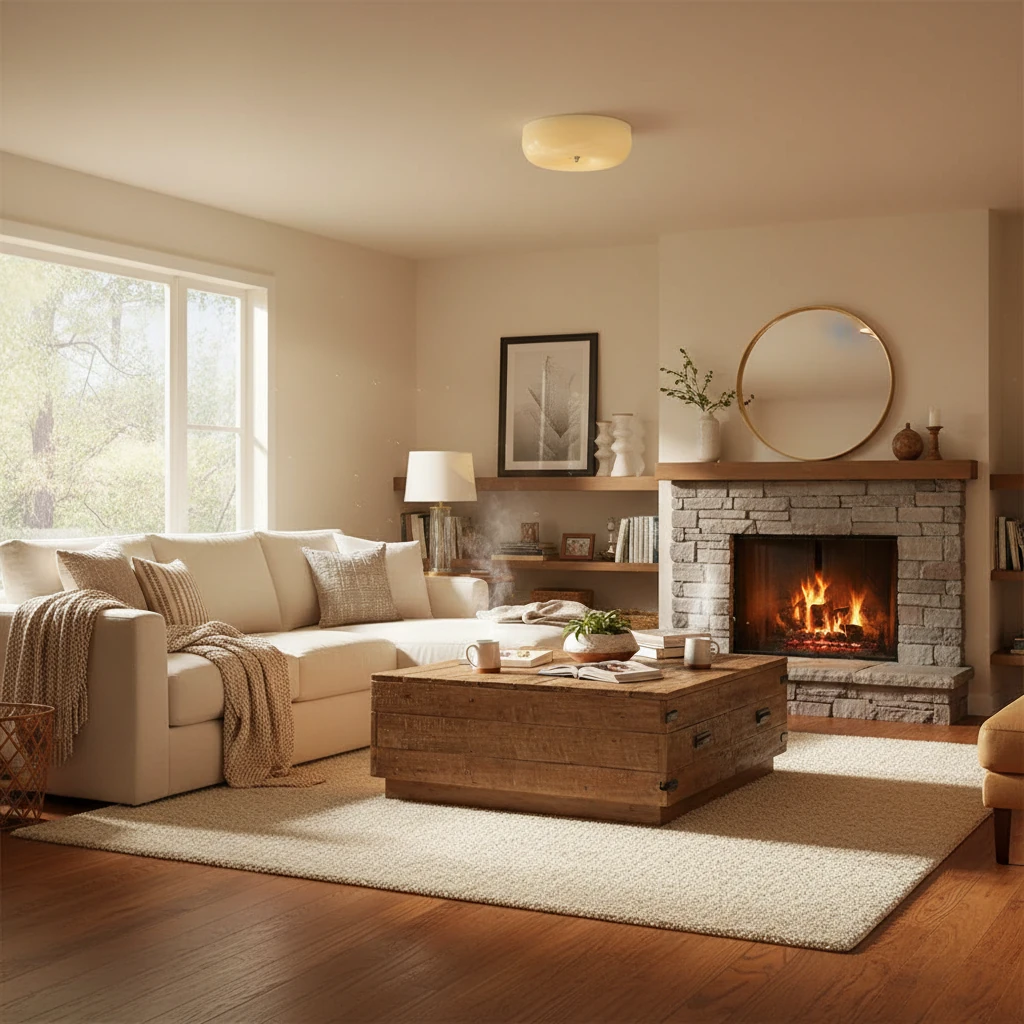 Porseleinen inbouw lifestyle-scène