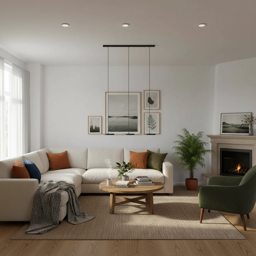 Porseleinen inbouwspiegel, lifestyle scène