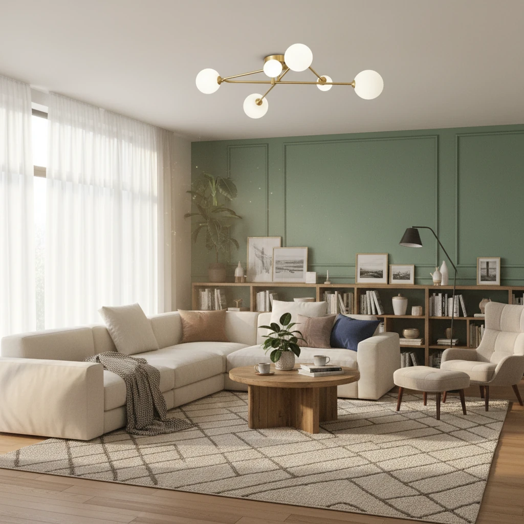 Scène de style de vie avec montage encastré en porcelaine