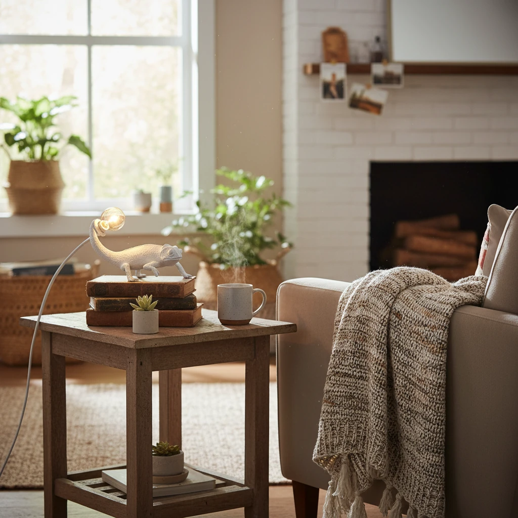 Porcelain flush mount lifestyle scene