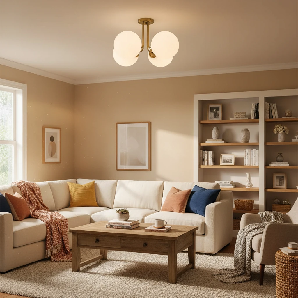 Porseleinen inbouw lifestyle-scène