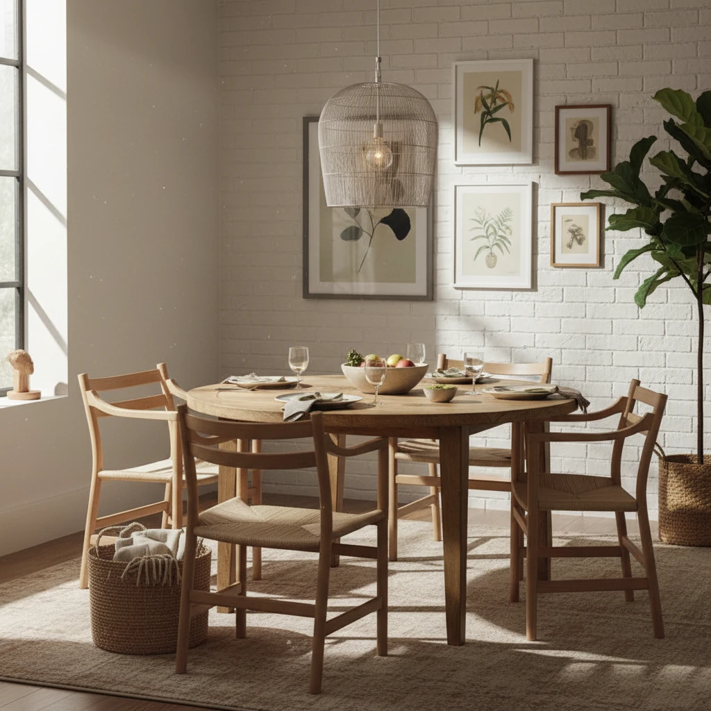 Escena de estilo de vida con montaje empotrado de porcelana