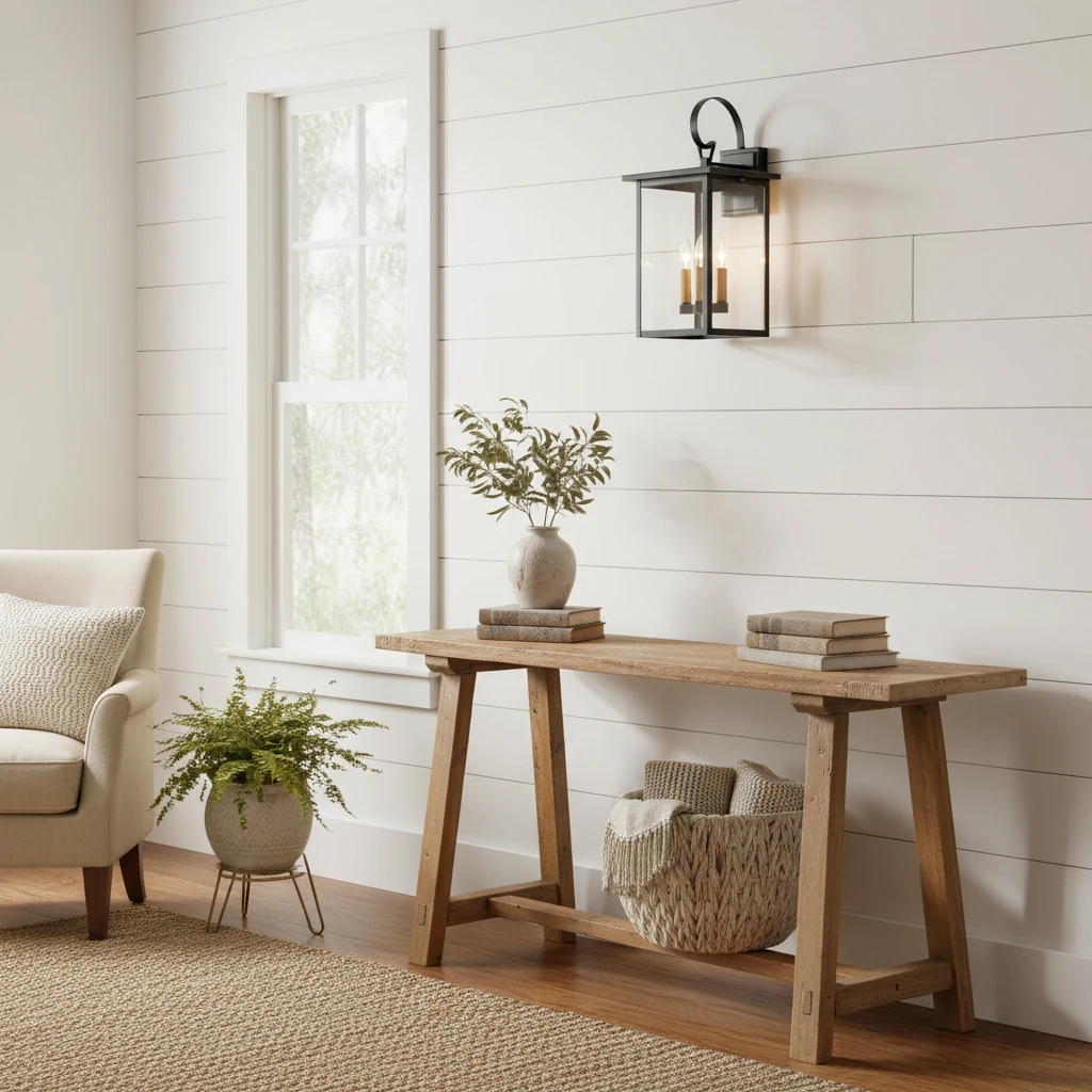 Porcelain flush mount lifestyle scene