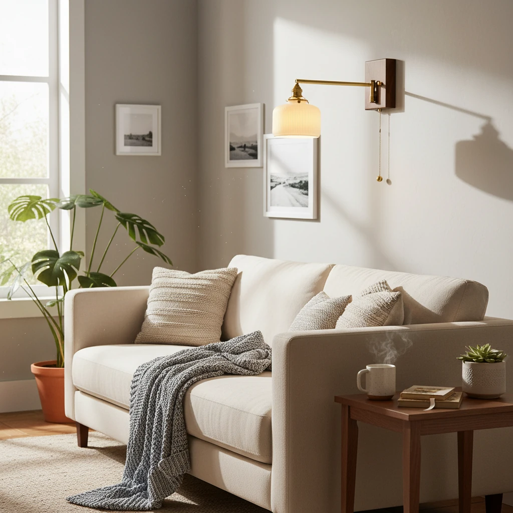 Porcelain flush mount lifestyle scene