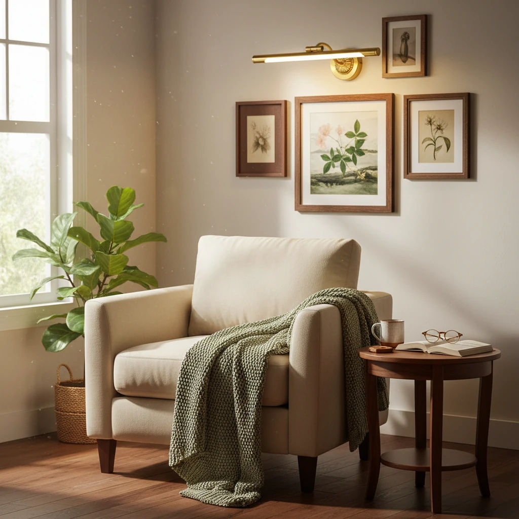 Porcelain flush mount lifestyle scene