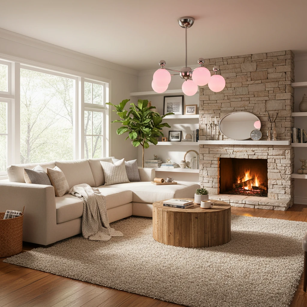Scène de style de vie avec montage encastré en porcelaine