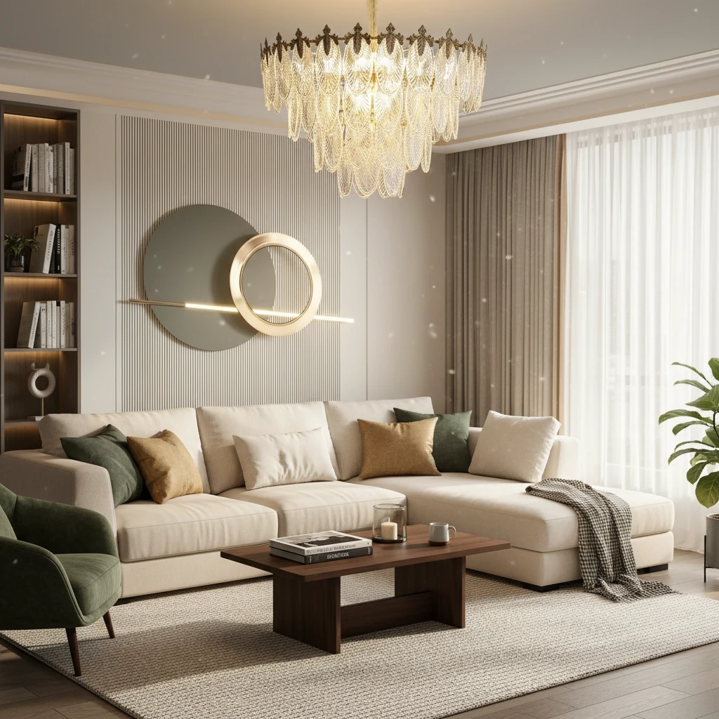 Escena de estilo de vida con montaje empotrado de porcelana