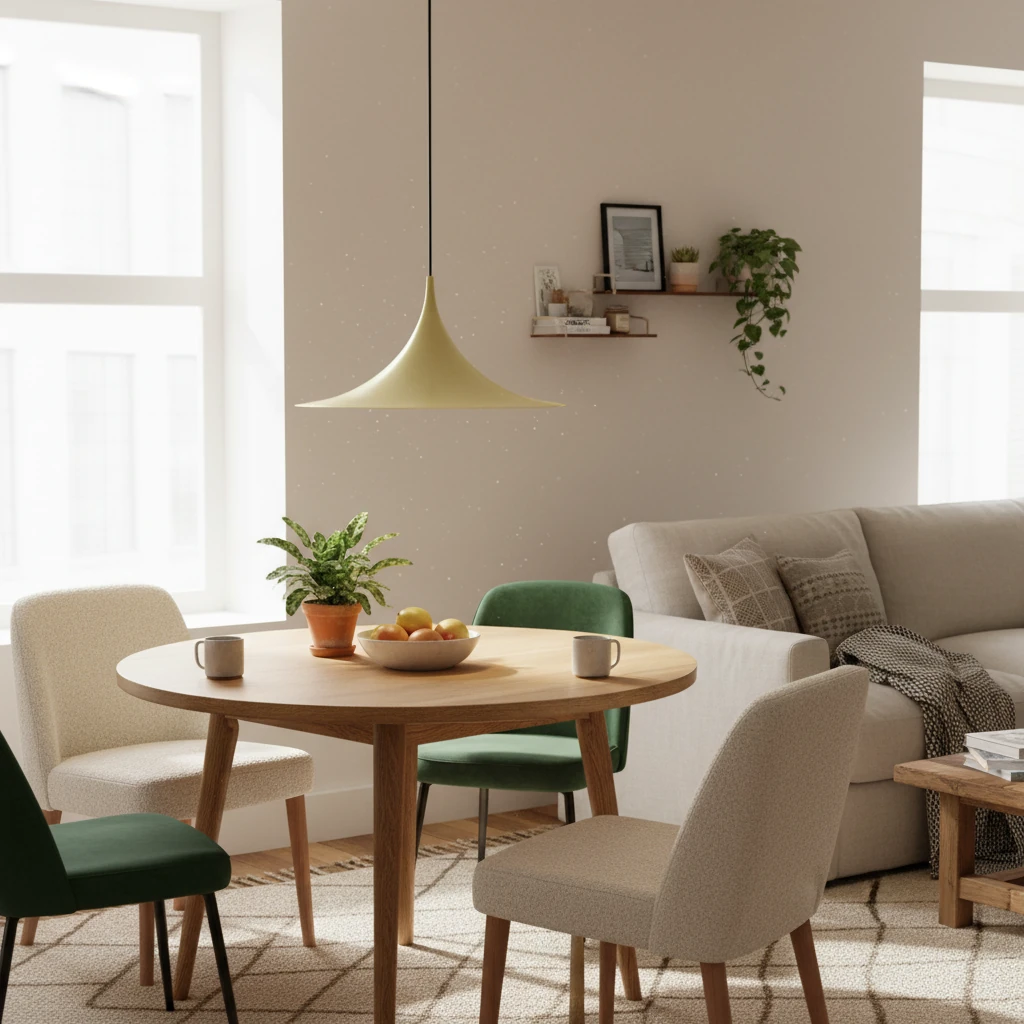 Porcelain flush mount lifestyle scene