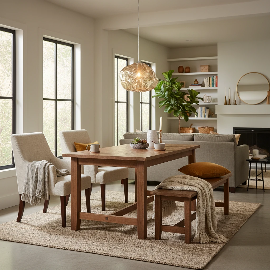 Porseleinen inbouw lifestyle-scène