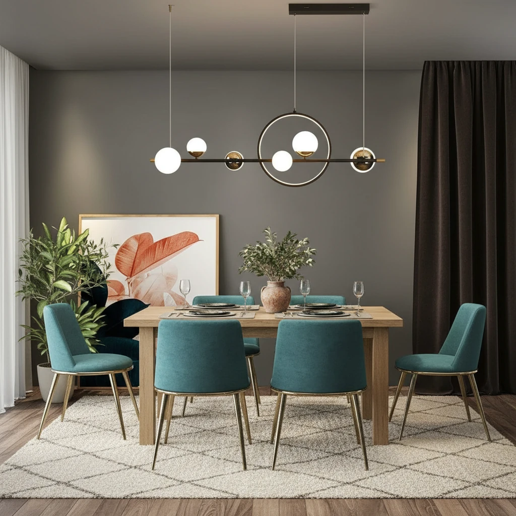 Scène de style de vie avec montage encastré en porcelaine