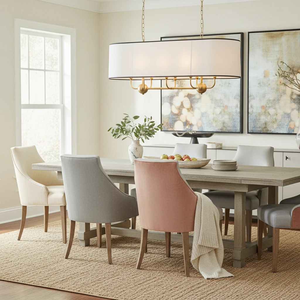 Porcelain flush mount lifestyle scene