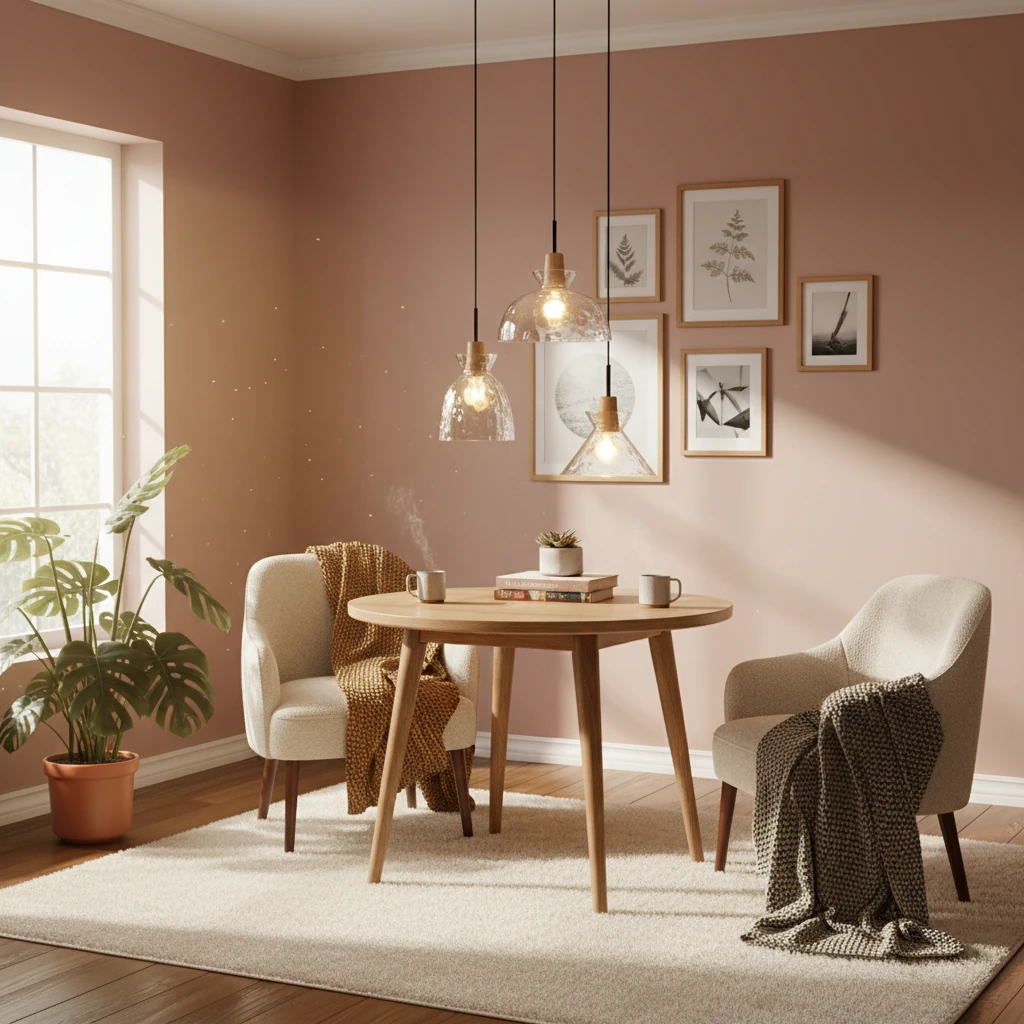 Porcelain flush mount lifestyle scene