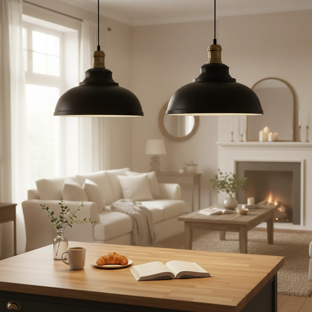 Porcelain flush mount lifestyle scene