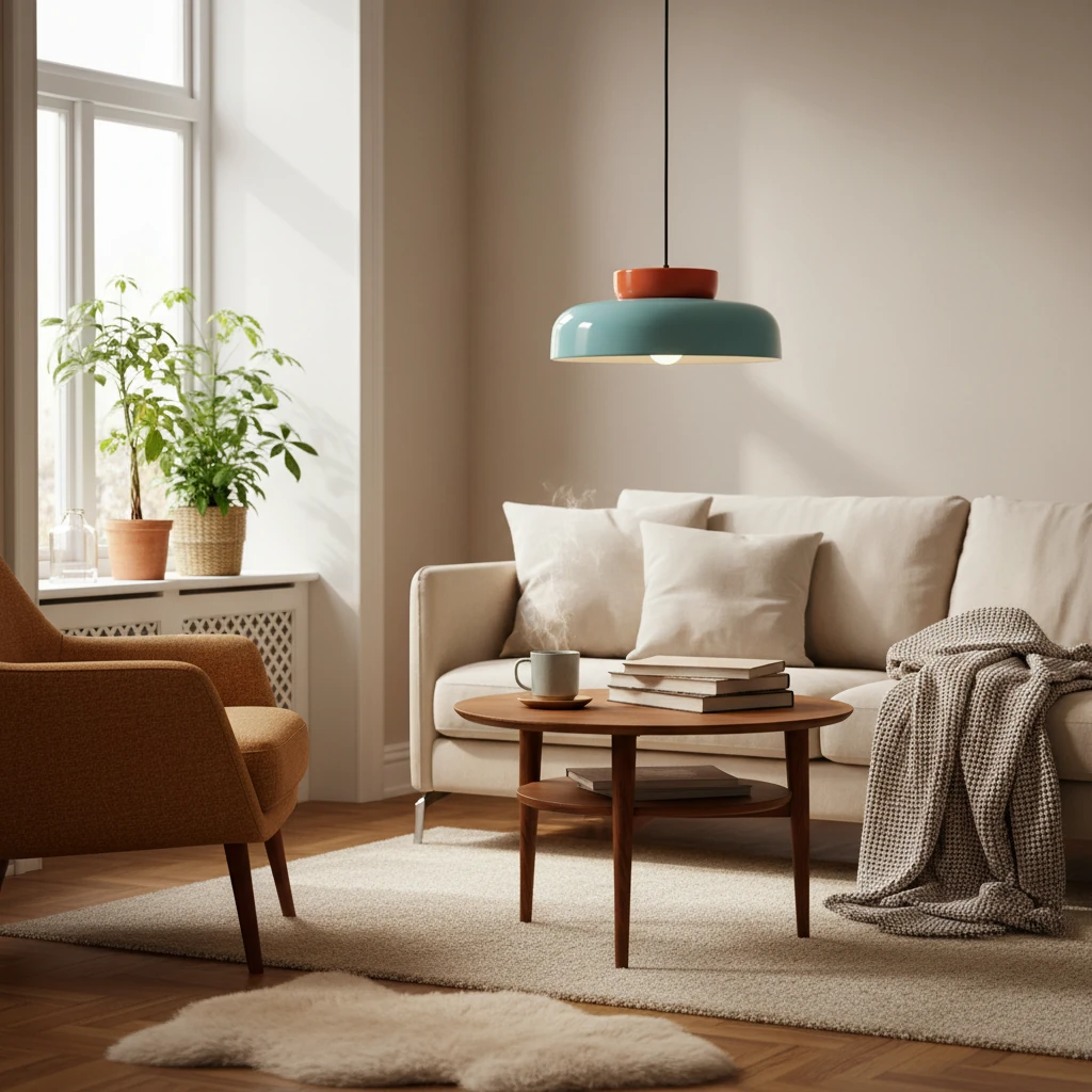 Porcelain flush mount lifestyle scene