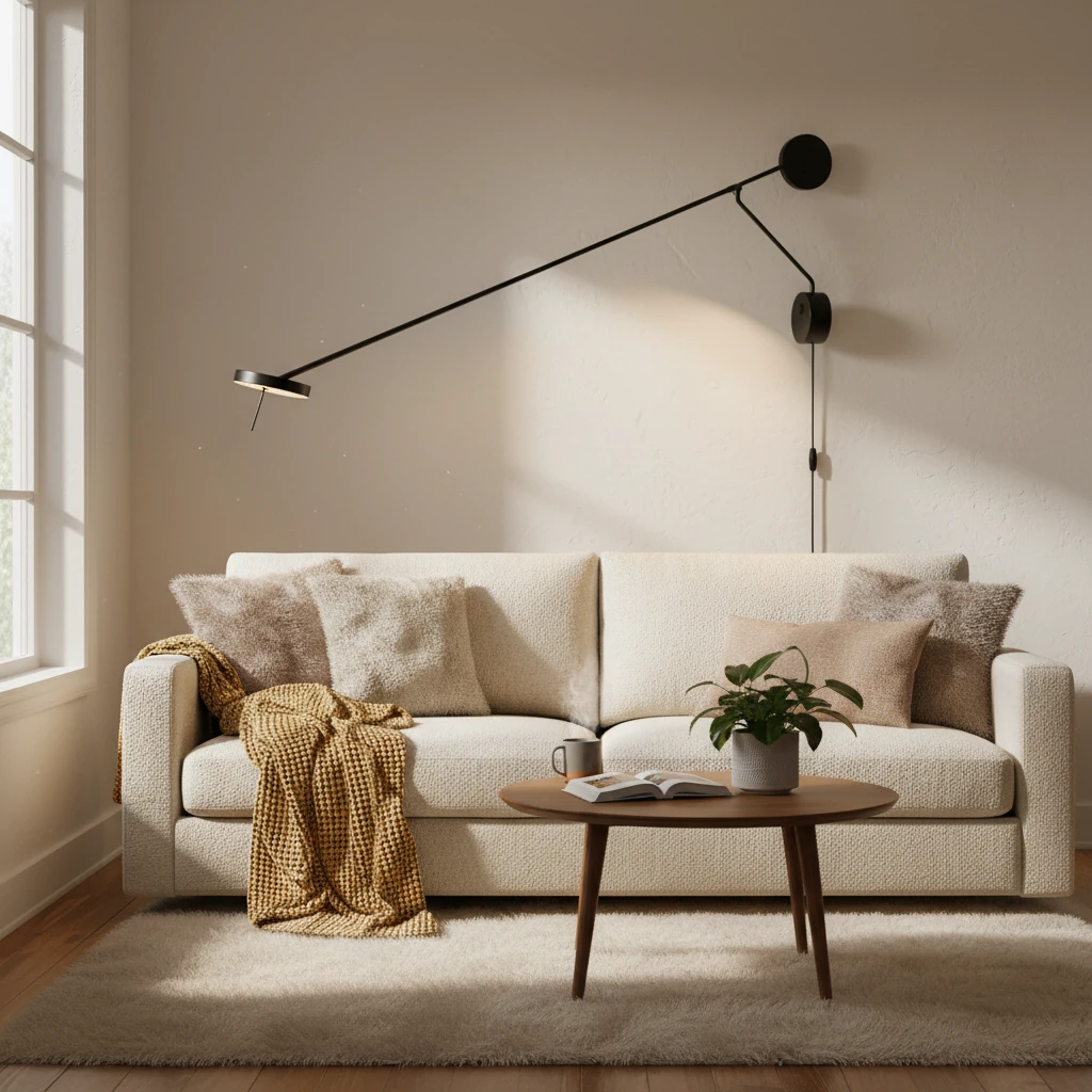 Porcelain flush mount lifestyle scene