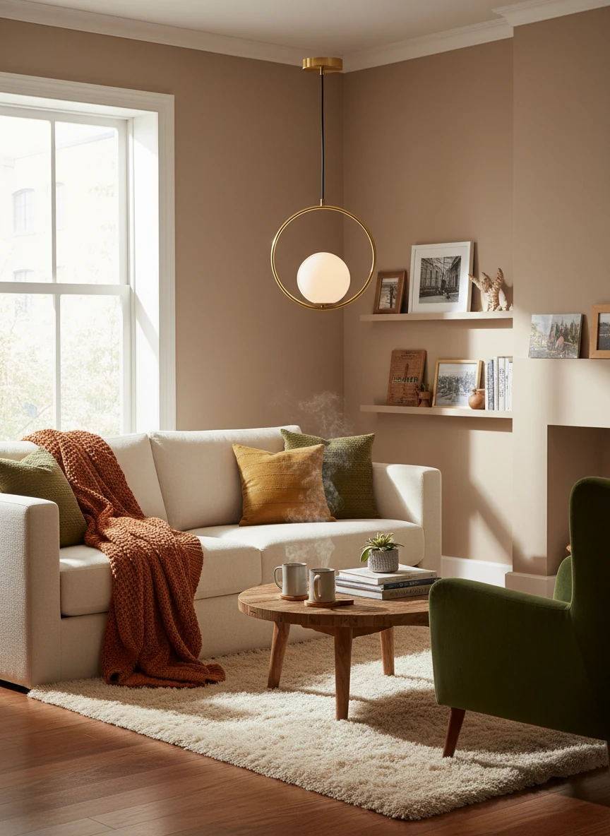 Porseleinen inbouw lifestyle-scène