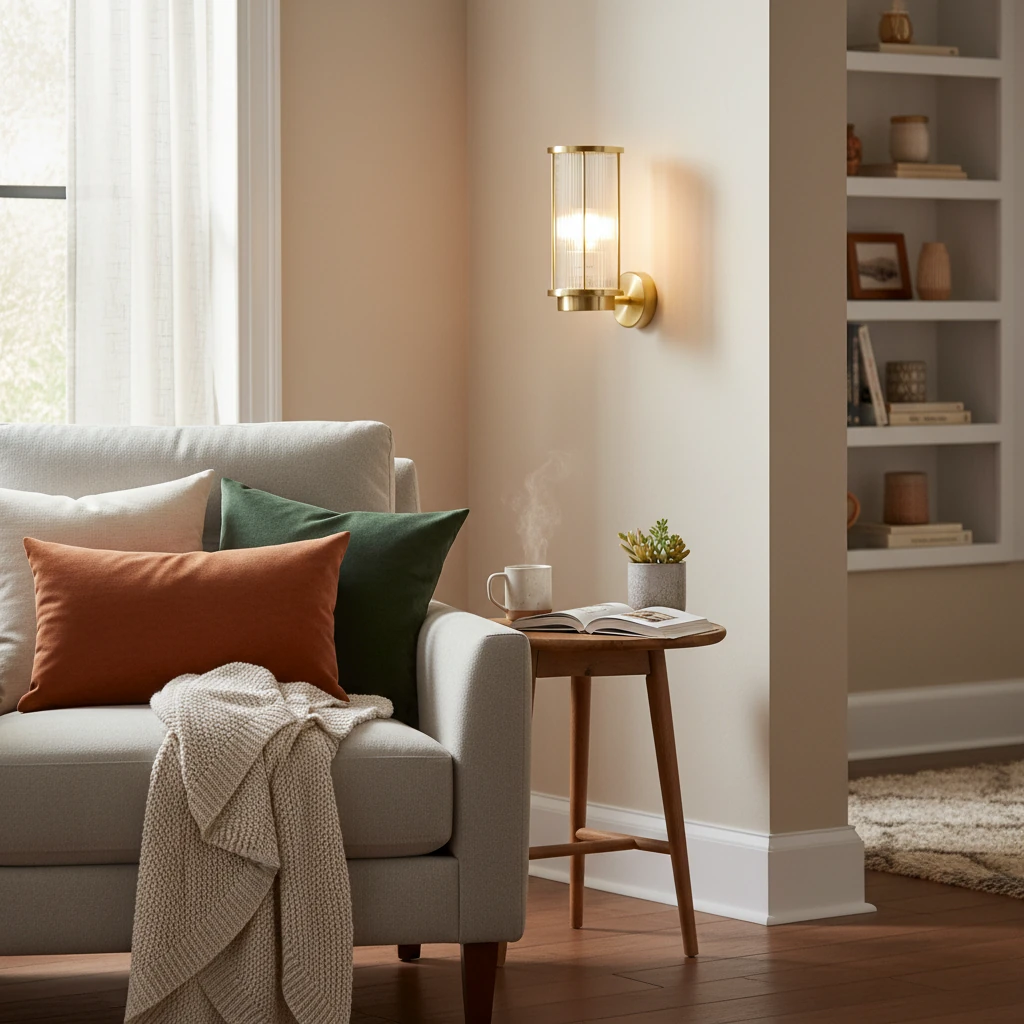 Porcelain flush mount lifestyle scene