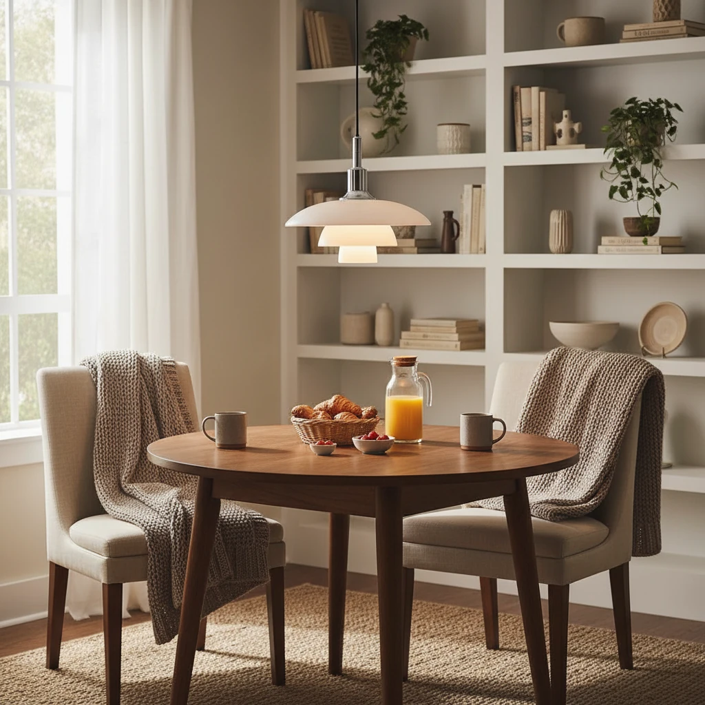 Porcelain flush mount lifestyle scene