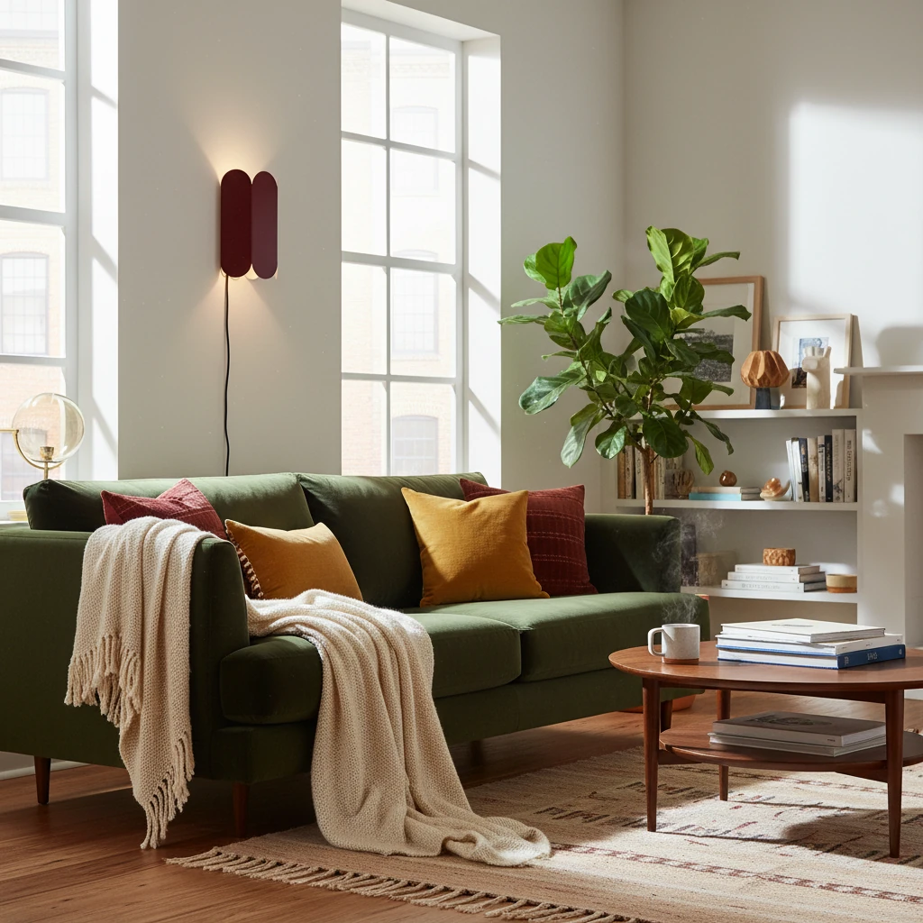 Porseleinen inbouwspiegel, lifestyle scène
