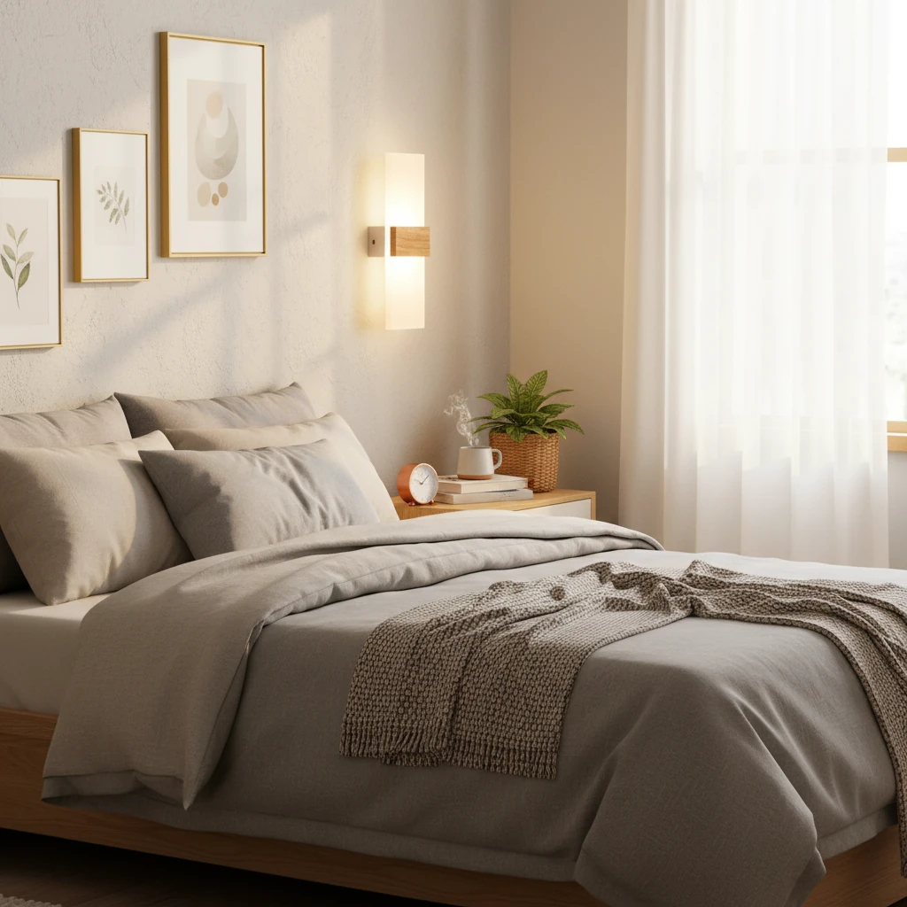 Porcelain flush mount lifestyle scene