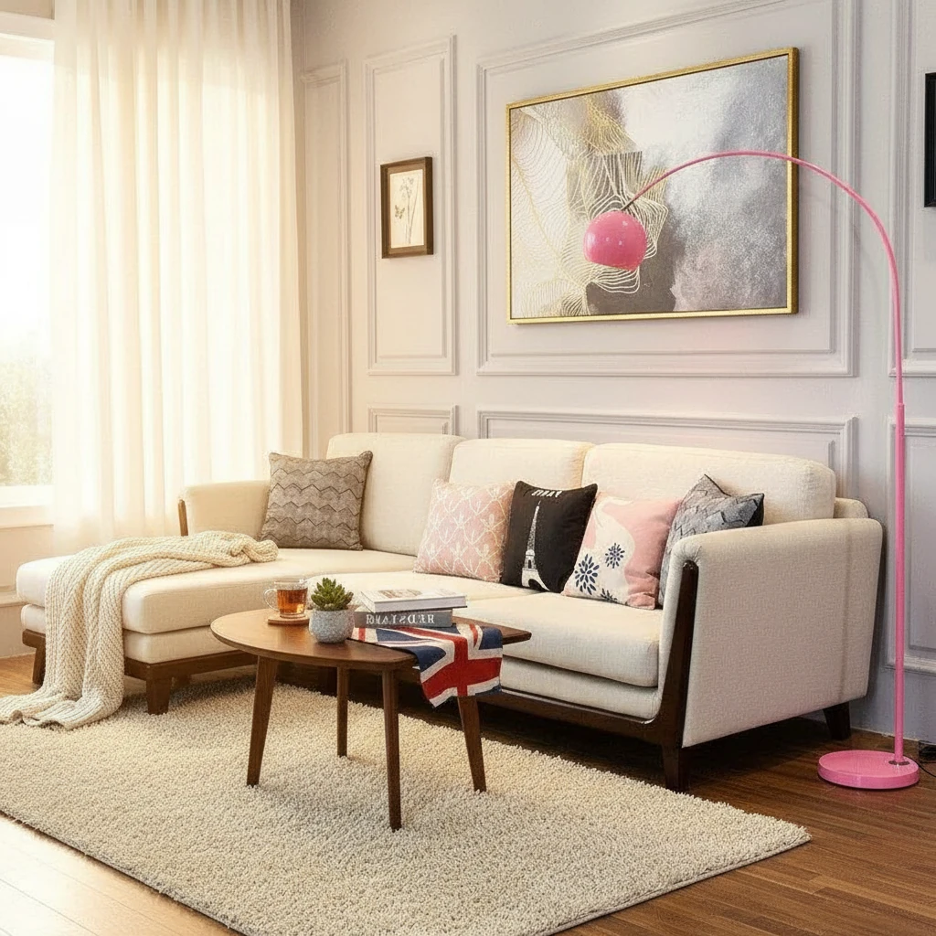 Escena de estilo de vida con montaje empotrado de porcelana