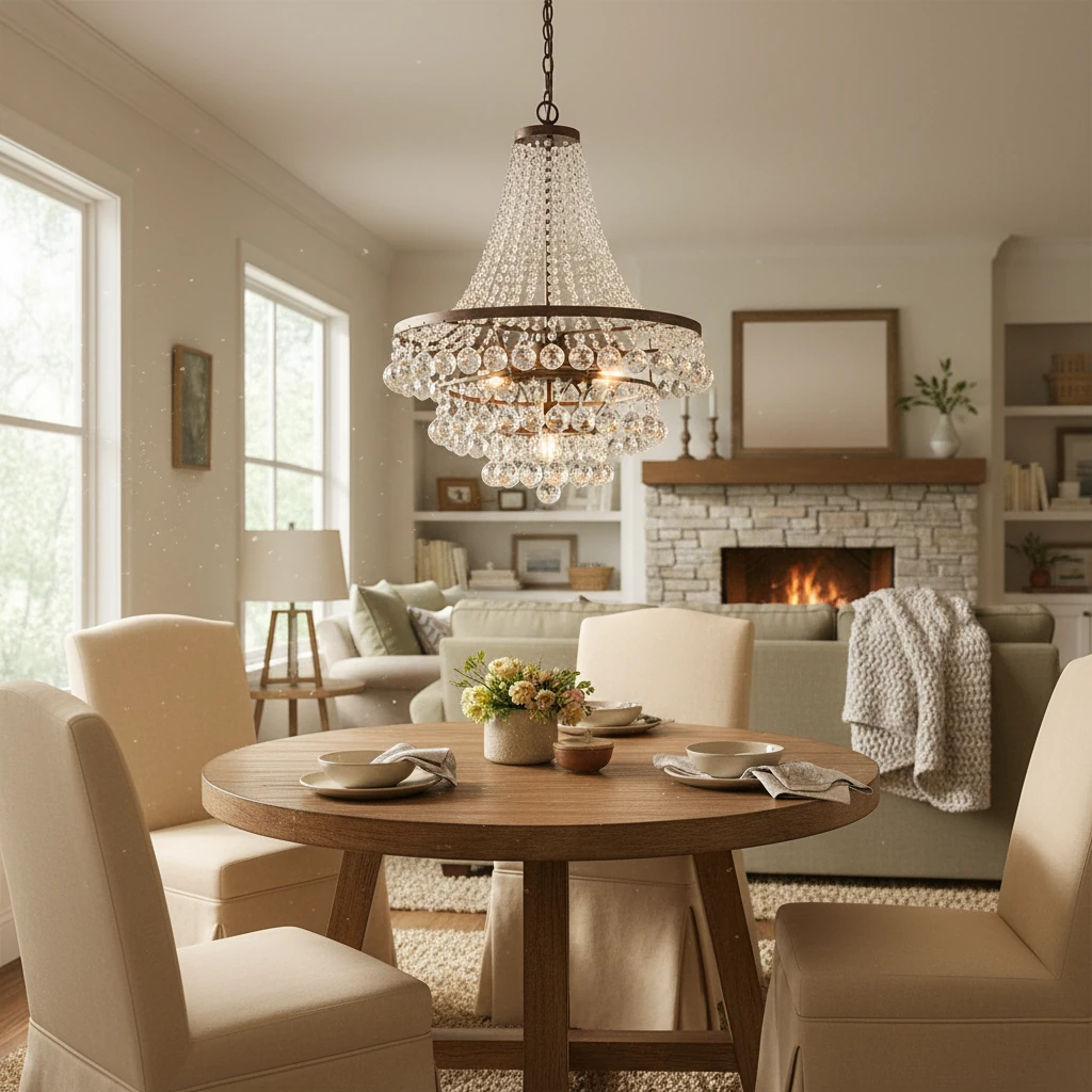 Porcelain flush mount lifestyle scene