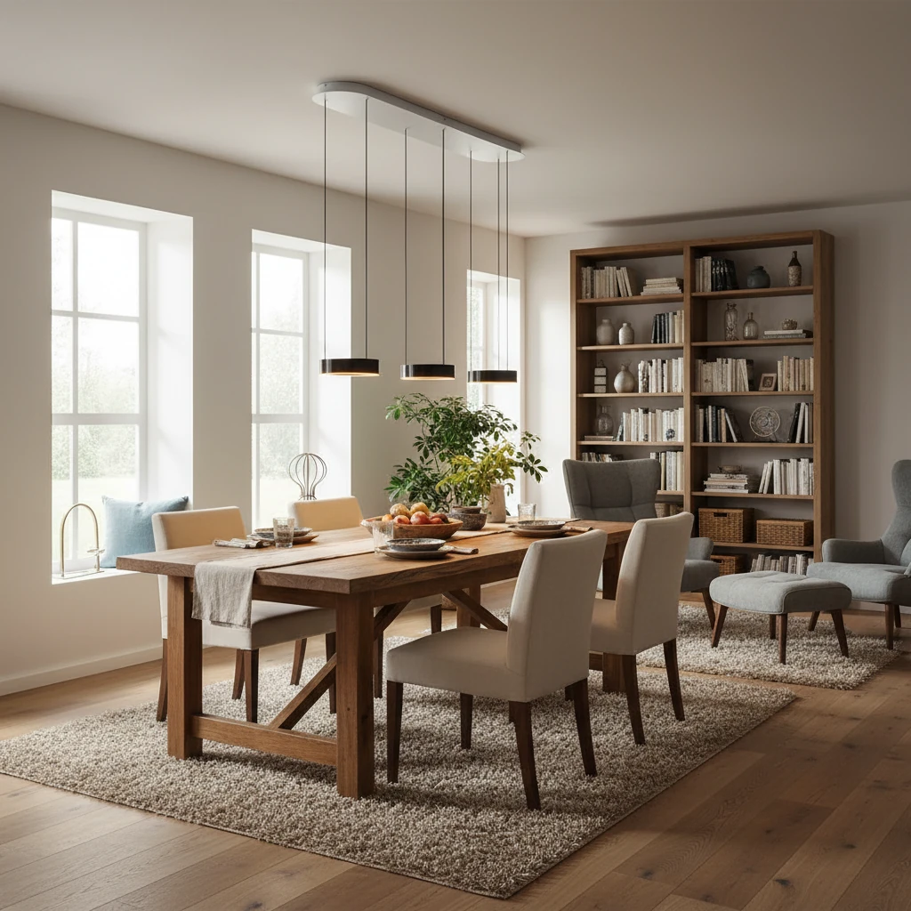 Lifestyle-Szene aus flächenbündigem Porzellan