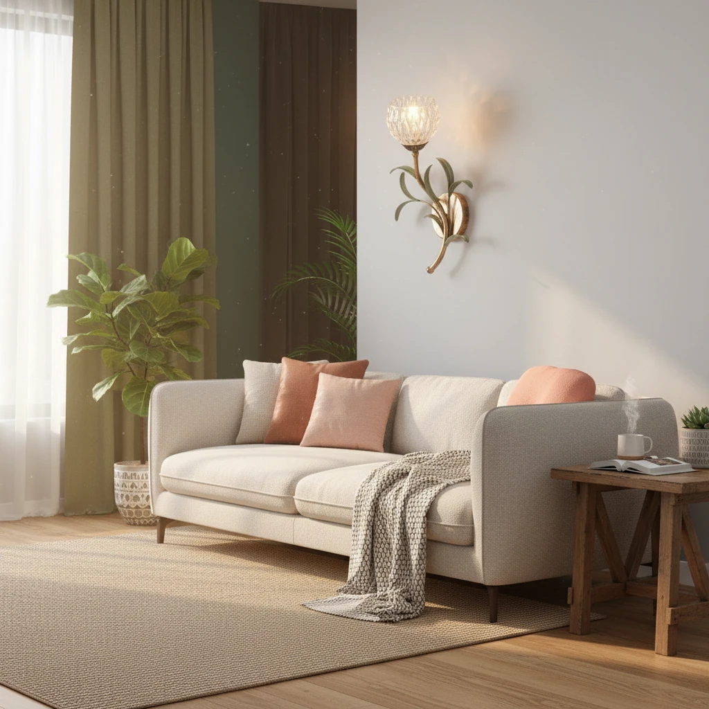 Scène de style de vie avec montage encastré en porcelaine