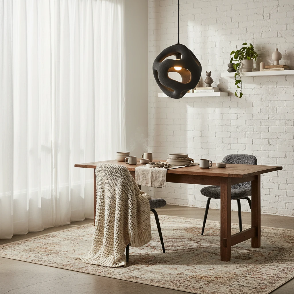 Scène de style de vie avec montage encastré en porcelaine
