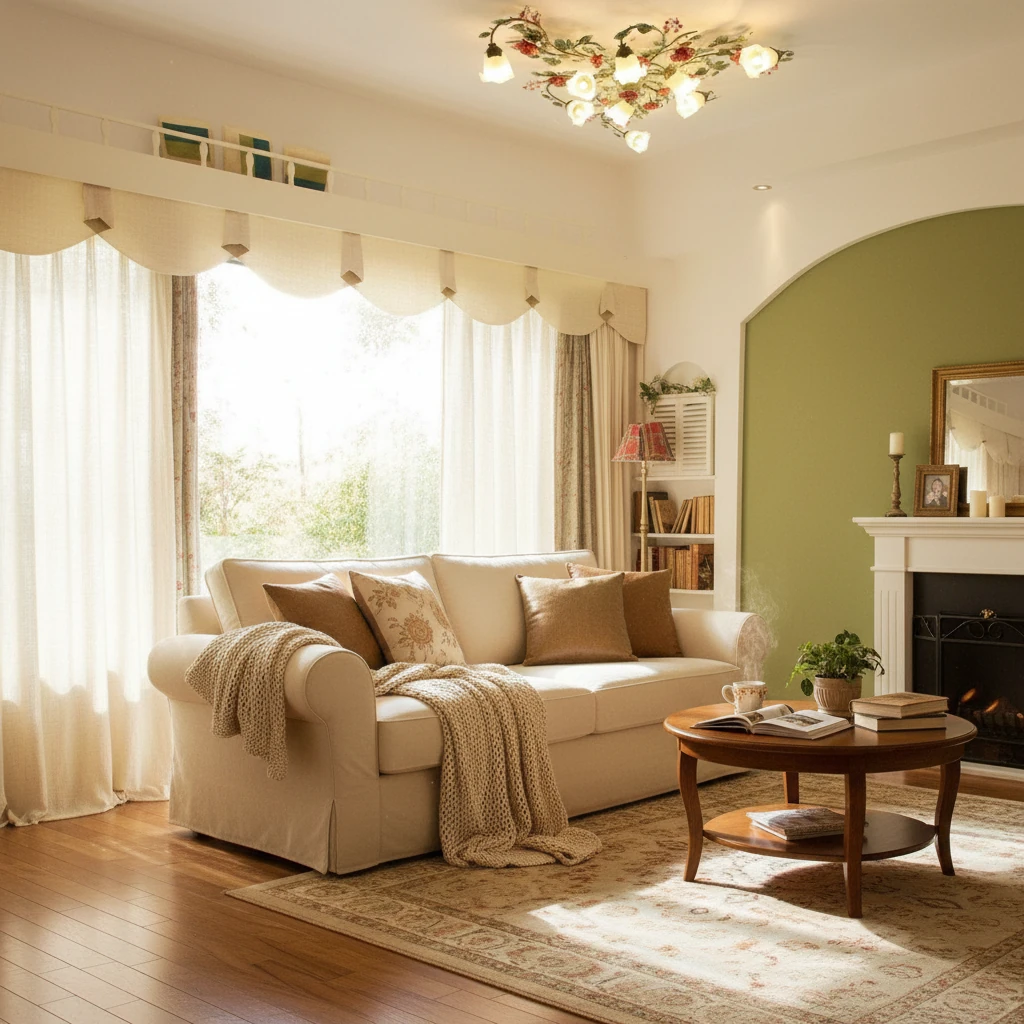 Escena de estilo de vida con montaje empotrado de porcelana