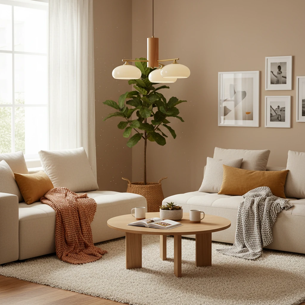 Porcelain flush mount lifestyle scene
