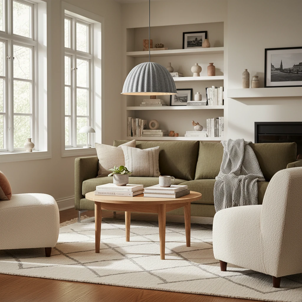 Porseleinen inbouw lifestyle-scène