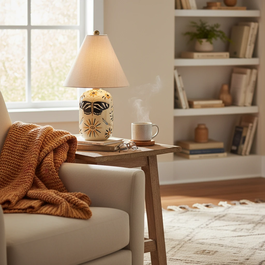 Porcelain flush mount lifestyle scene
