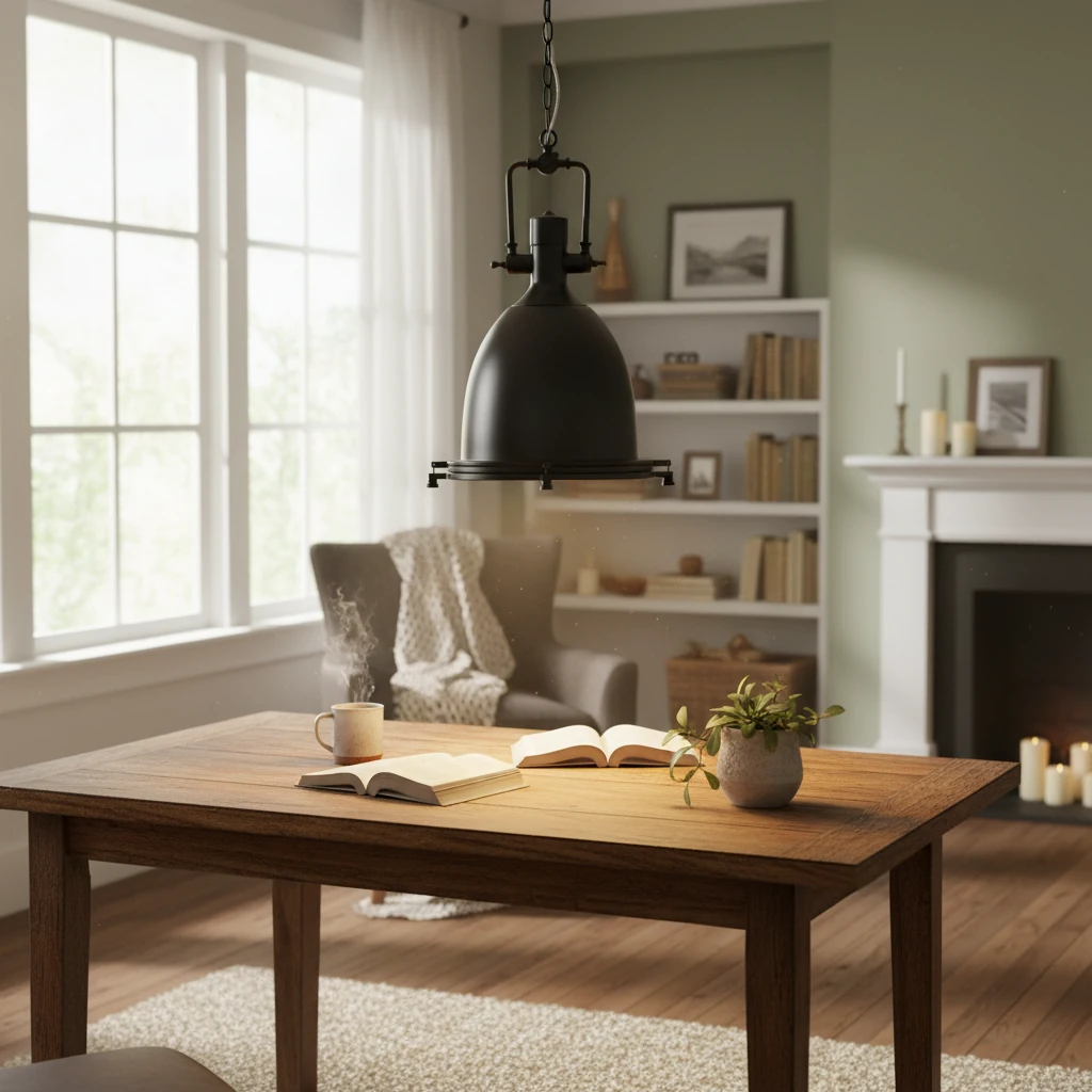 Porcelain flush mount lifestyle scene