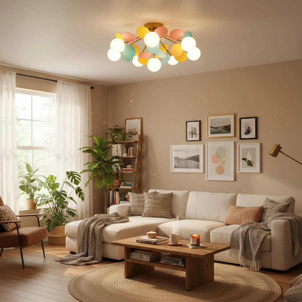Porcelain flush mount lifestyle scene