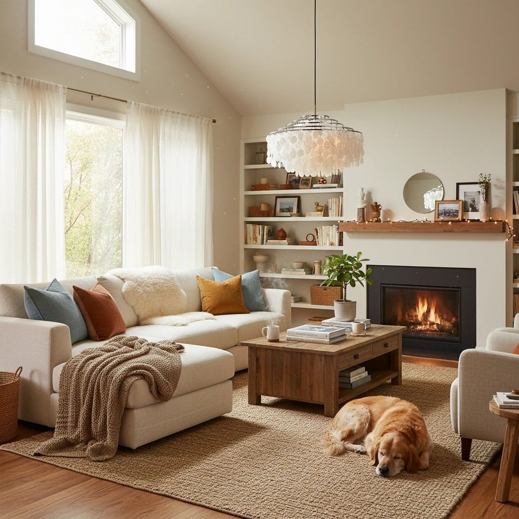 Porseleinen inbouw lifestyle-scène