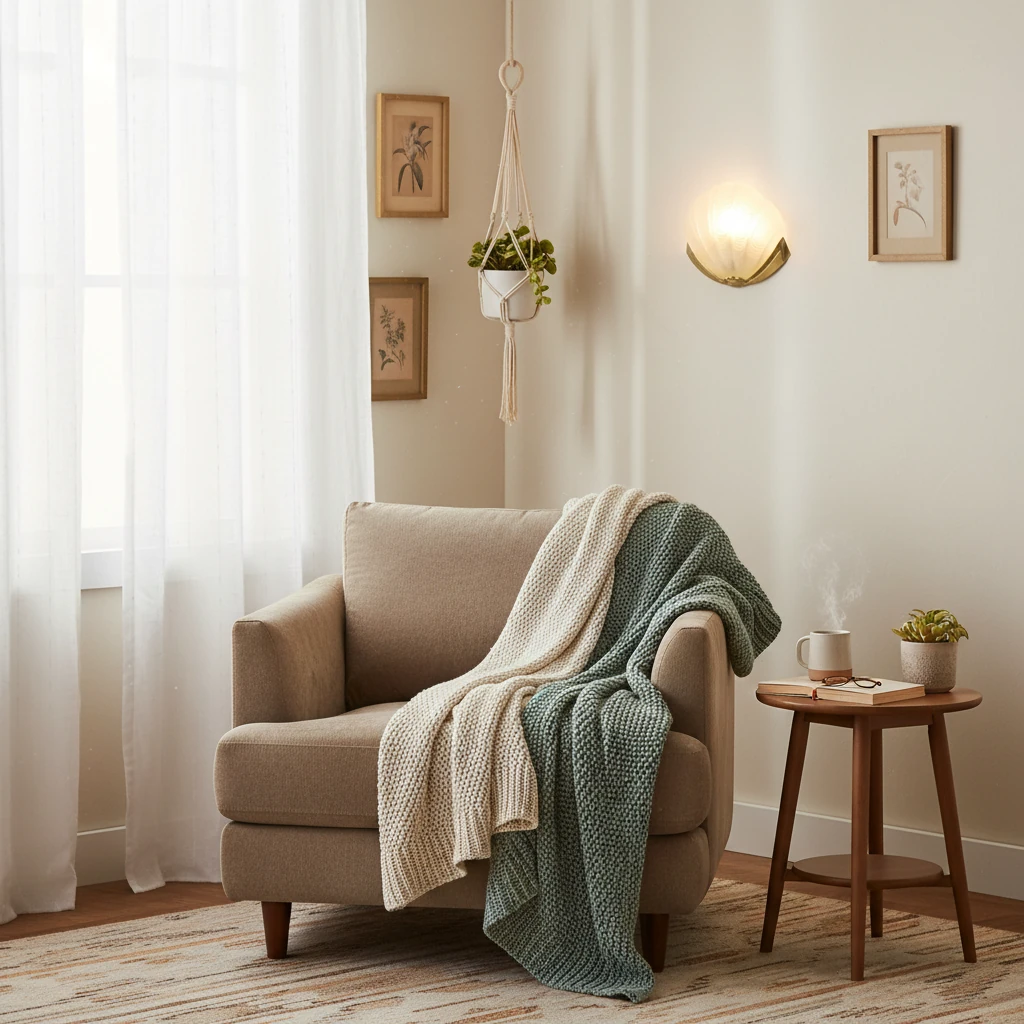 Escena de estilo de vida con montaje empotrado de porcelana