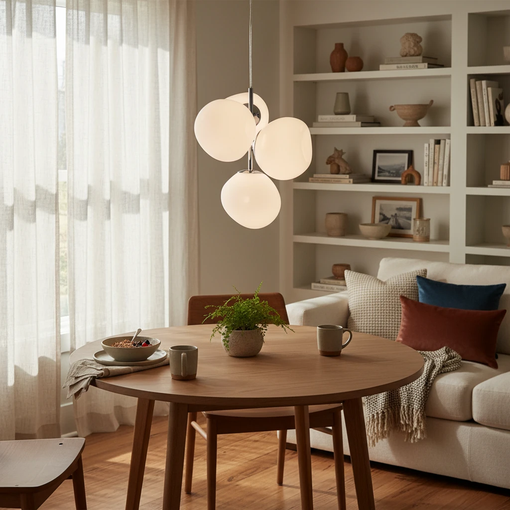 Porcelain flush mount lifestyle scene