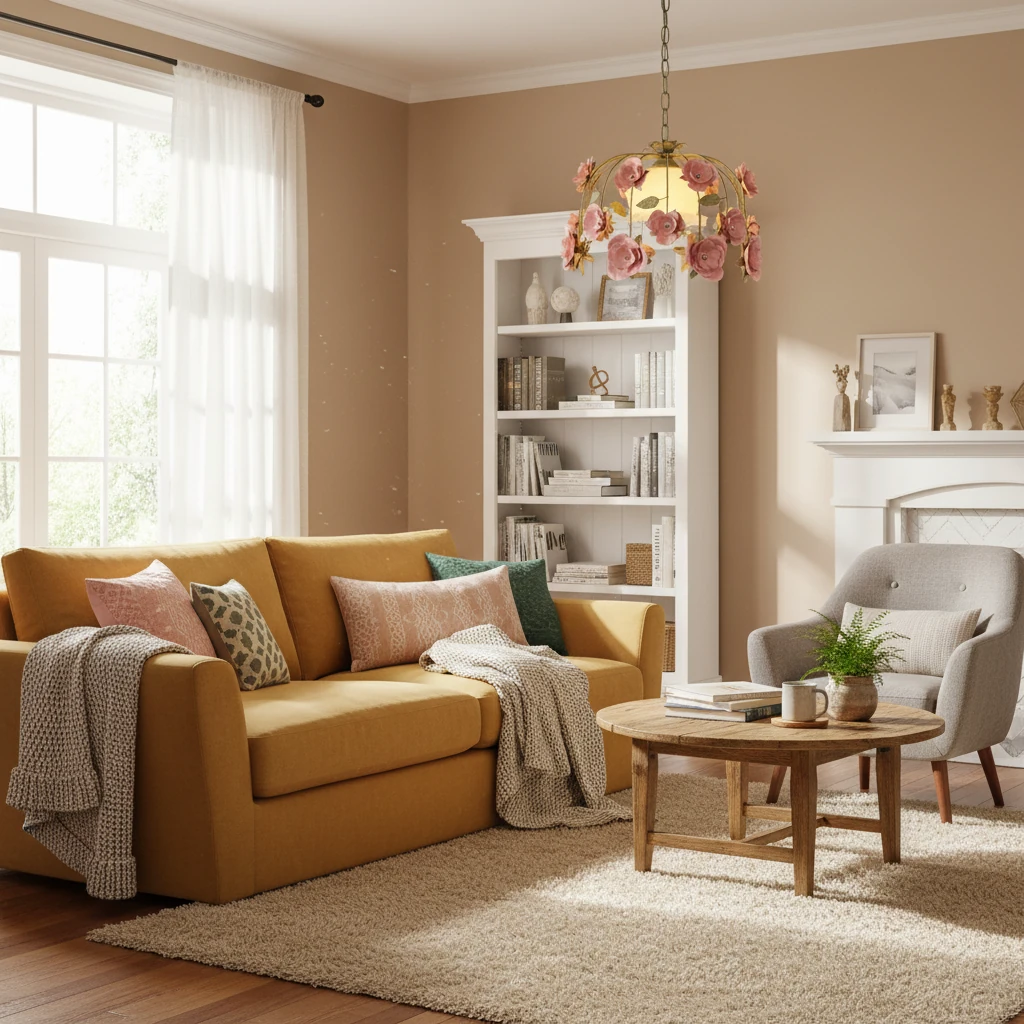 Porseleinen inbouw lifestyle-scène